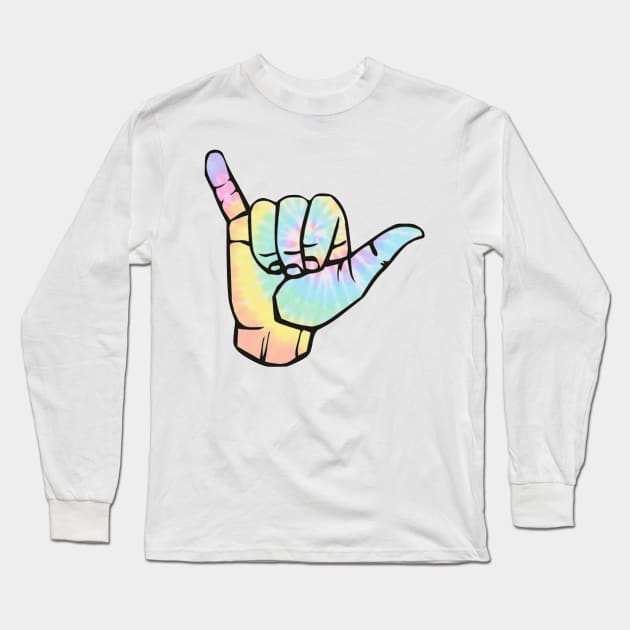 Tie Dye Hang Loose Long Sleeve T-Shirt by annmariestowe